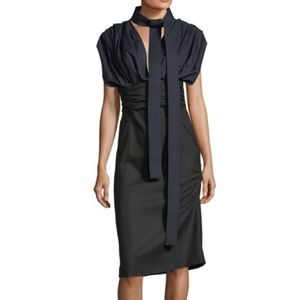 Jaquemus La robe Madame midi dress black Navy Wool 40